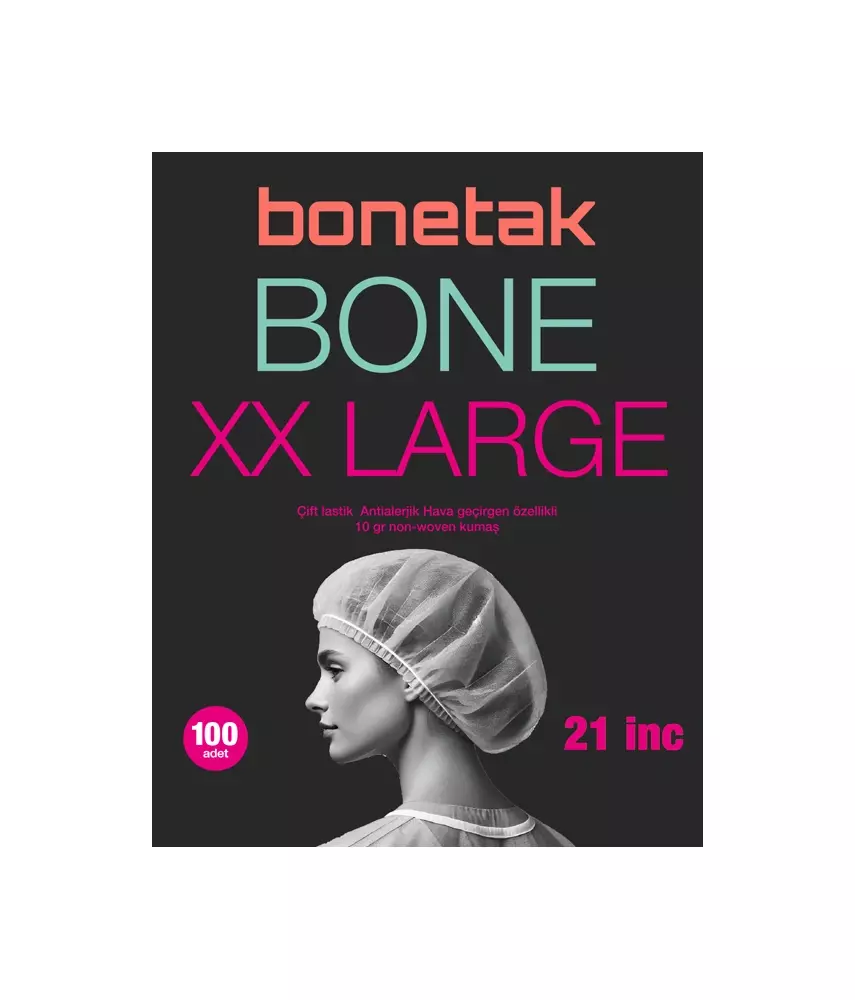 Tek Kullanımlık Bone XX LARGE -  21"  55cm