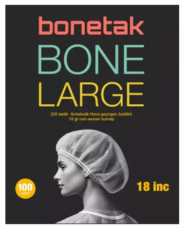 Tek Kullanımlık Bone LARGE - 18"  45cm