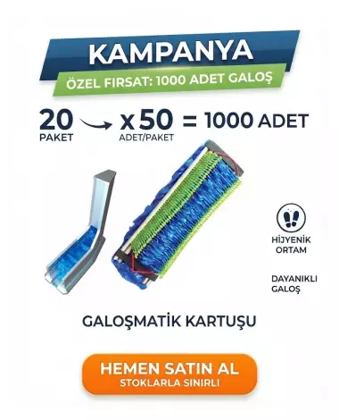Topuktan Çekmeli Galoşmatik Galoşu 1000 Adet L Makine Uyumlu