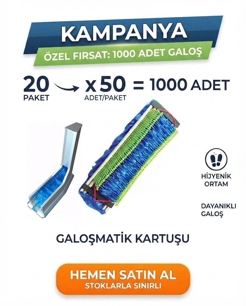 Topuktan Çekmeli Galoşmatik Galoşu 1000 Adet L Makine Uyumlu